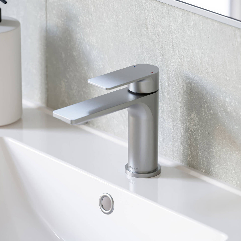 Caroma Urbane II Lead Free Basin Mixer Brushed Nickel