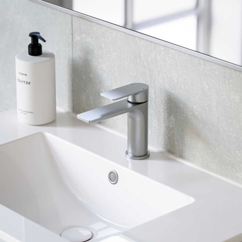 Caroma Urbane II Lead Free Basin Mixer Brushed Nickel
