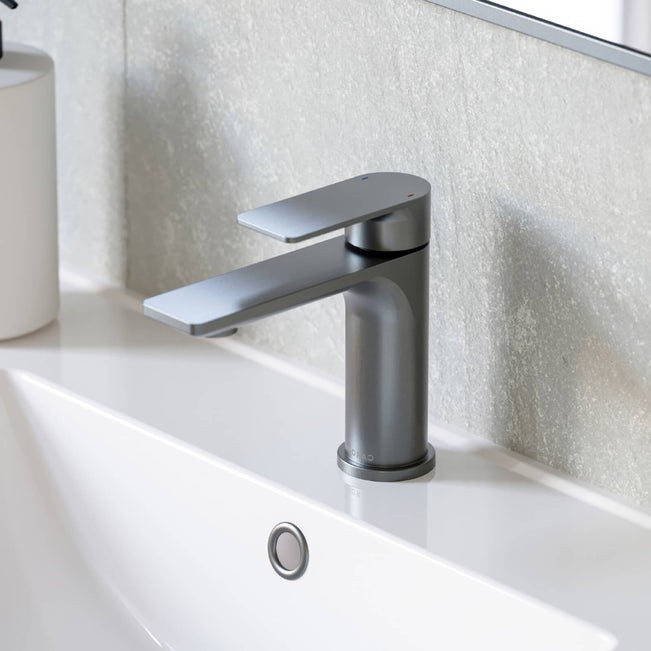 Caroma Urbane II Lead Free Basin Mixer Gunmetal 98608GM6AF  | The Blue Space