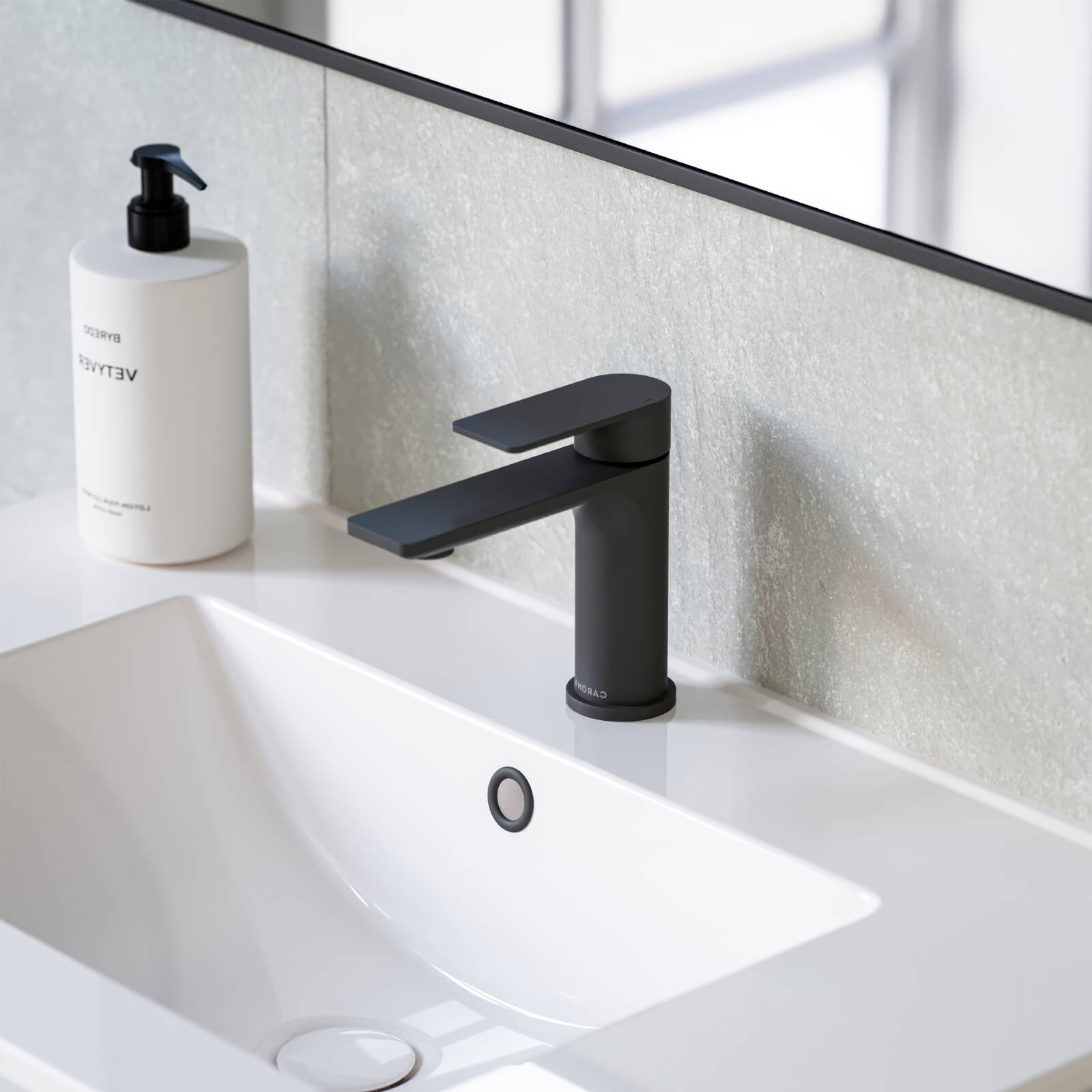 Caroma Urbane II Lead Free Basin Mixer Matte Black 98608B6AF  | The Blue Space