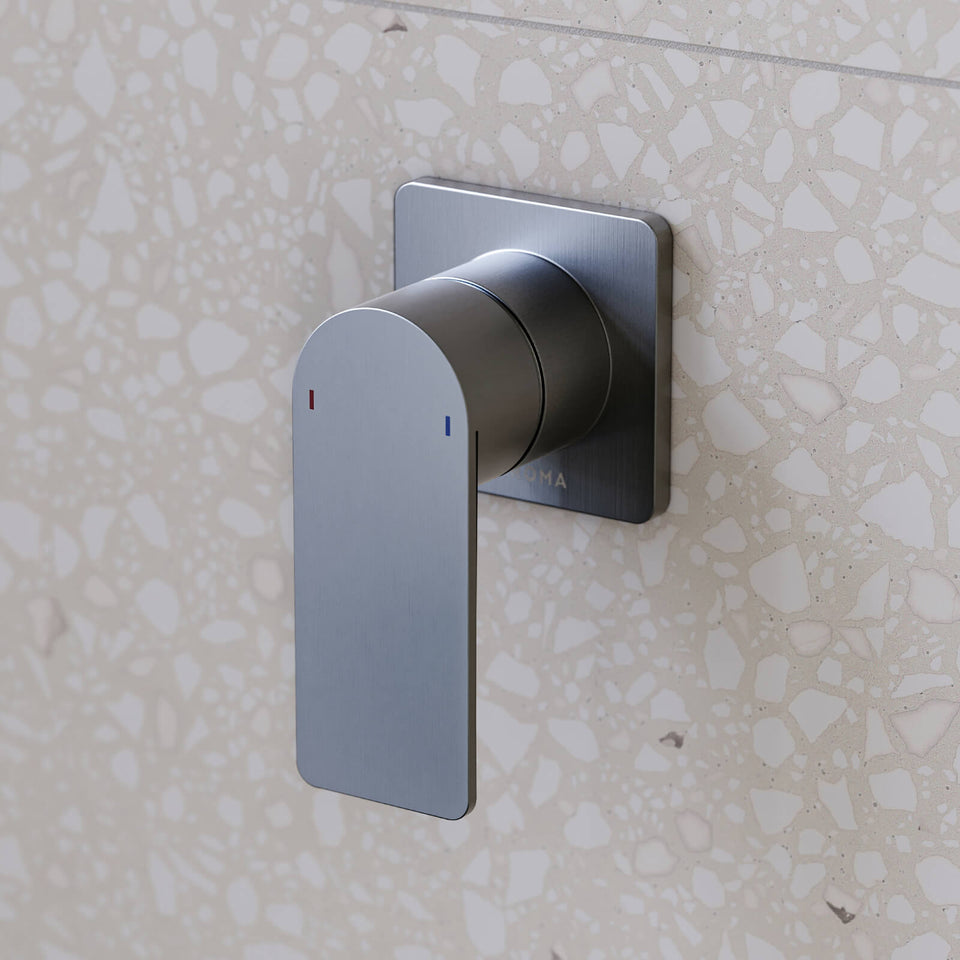 Caroma Urbane II Bath/Shower Mixer Square Gunmetal