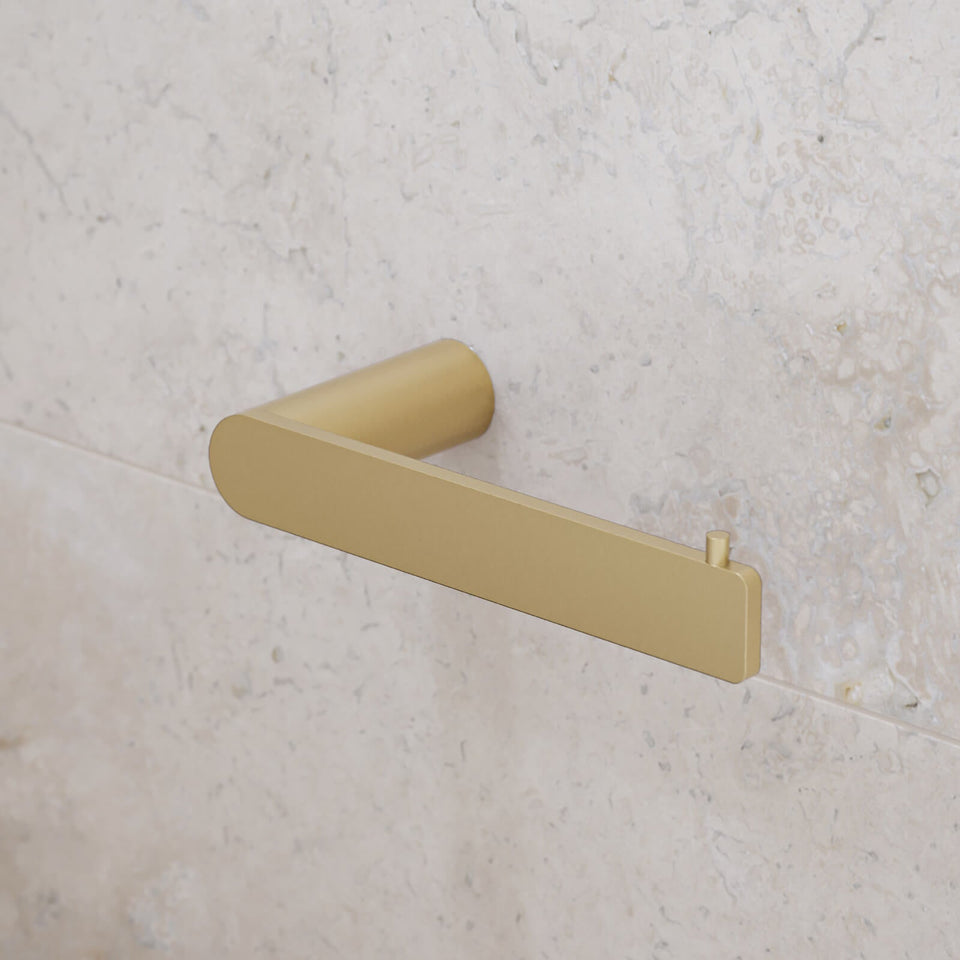 Caroma Urbane II Toilet Roll Holder Brushed Brass