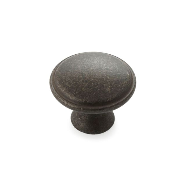 Castella Century 30mm Round Knob Antique Black