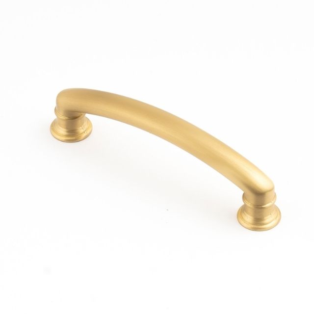 Castella Decade Ridged Handle Satin Brass