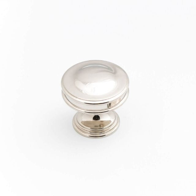 Castella Decade 35mm Dome Knob Polished Nickel
