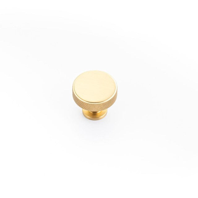 Castella Grove Knob Satin Brass 35mm