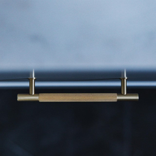 Castella Grove Pull Handle Satin Brass