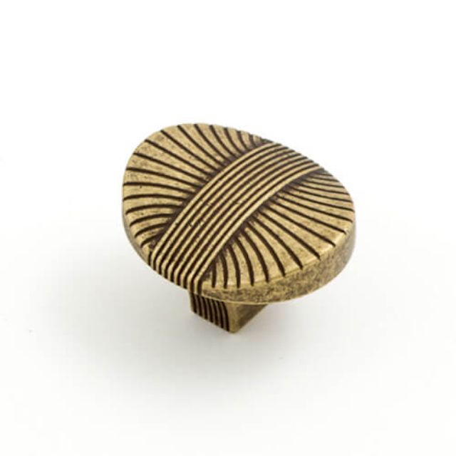 Castella Harvest 34mm Knob Antique Brass