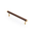 Castella Kereste 128mm Handle Walnut/Satin Brass 235.128.35S - The Blue Space