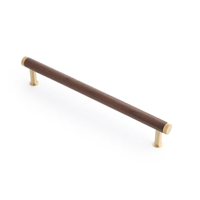 Castella Tundra Handle Walnut/Satin Brass