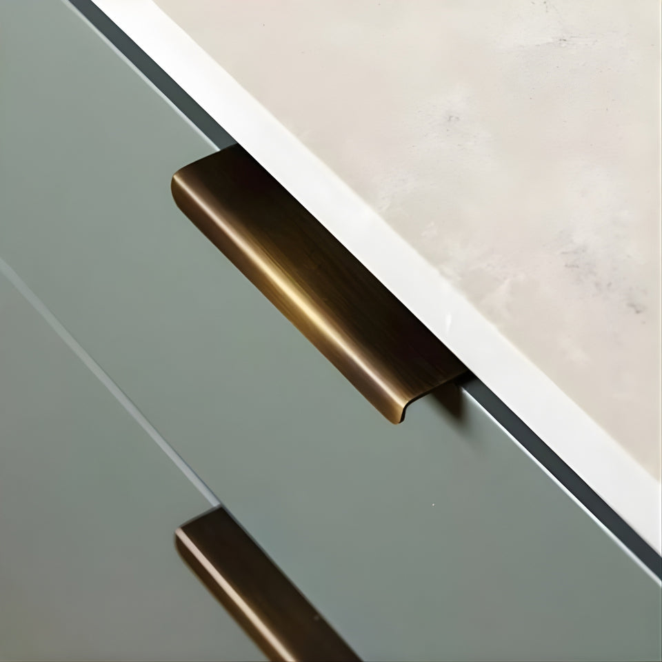 Castella Ledge Solid Brass Pull Satin Brass