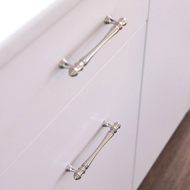 Lifestyle Castella Windsor 128mm Handle  Polished Nickel 150.128.28 - The Blue Space