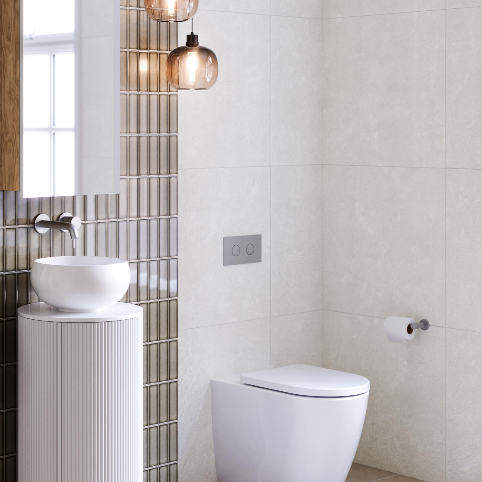 Casuarina White Honed Porcelain Tile 6CHIWHH 600x600mm  | The Blue Space