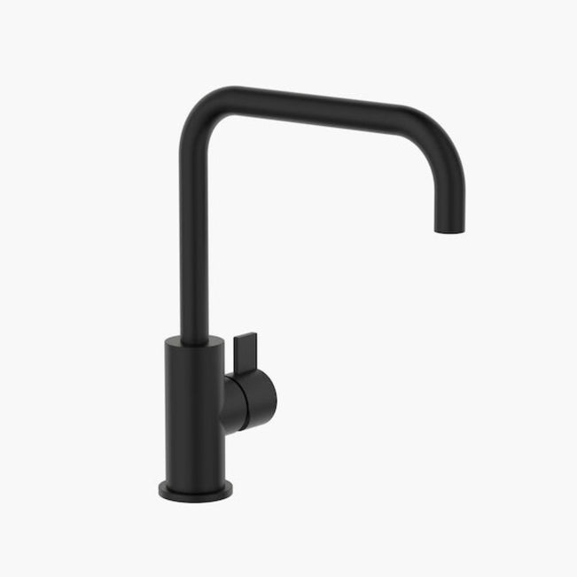 Clark Round Blade Sink Mixer - Matte Black CL10017.B4AF - The Blue Space