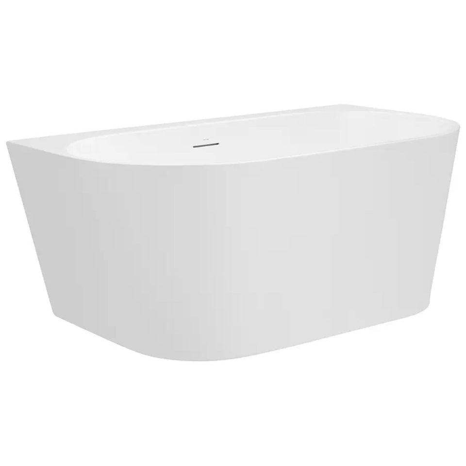 Decina Alegra 1400 Back-To-Wall Freestanding Bath with Integrated Overflow