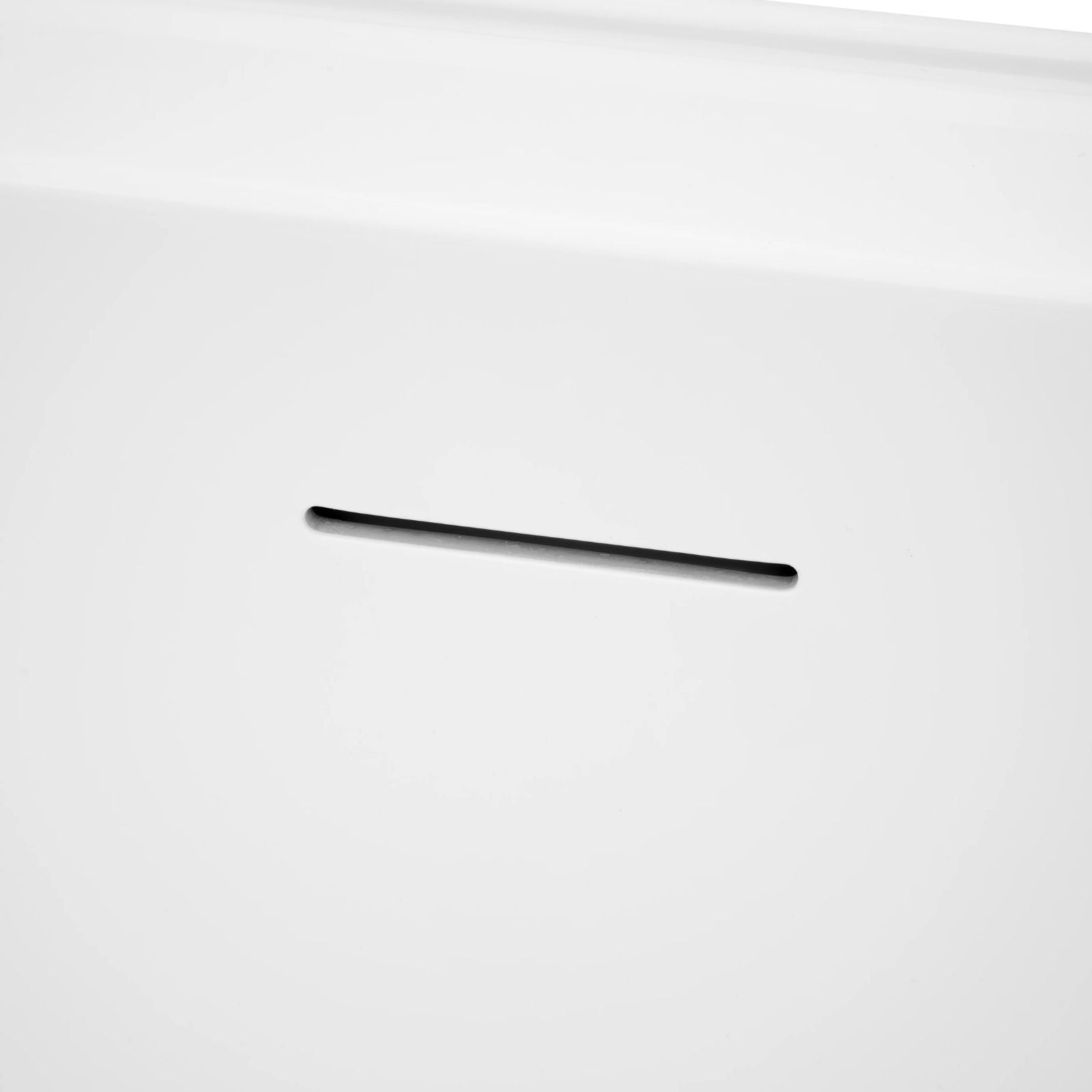 Close Decina Aria 1500 Back-To-Wall Freestanding Bath with Integrated Overflow AR1500WIO - The Blue Space