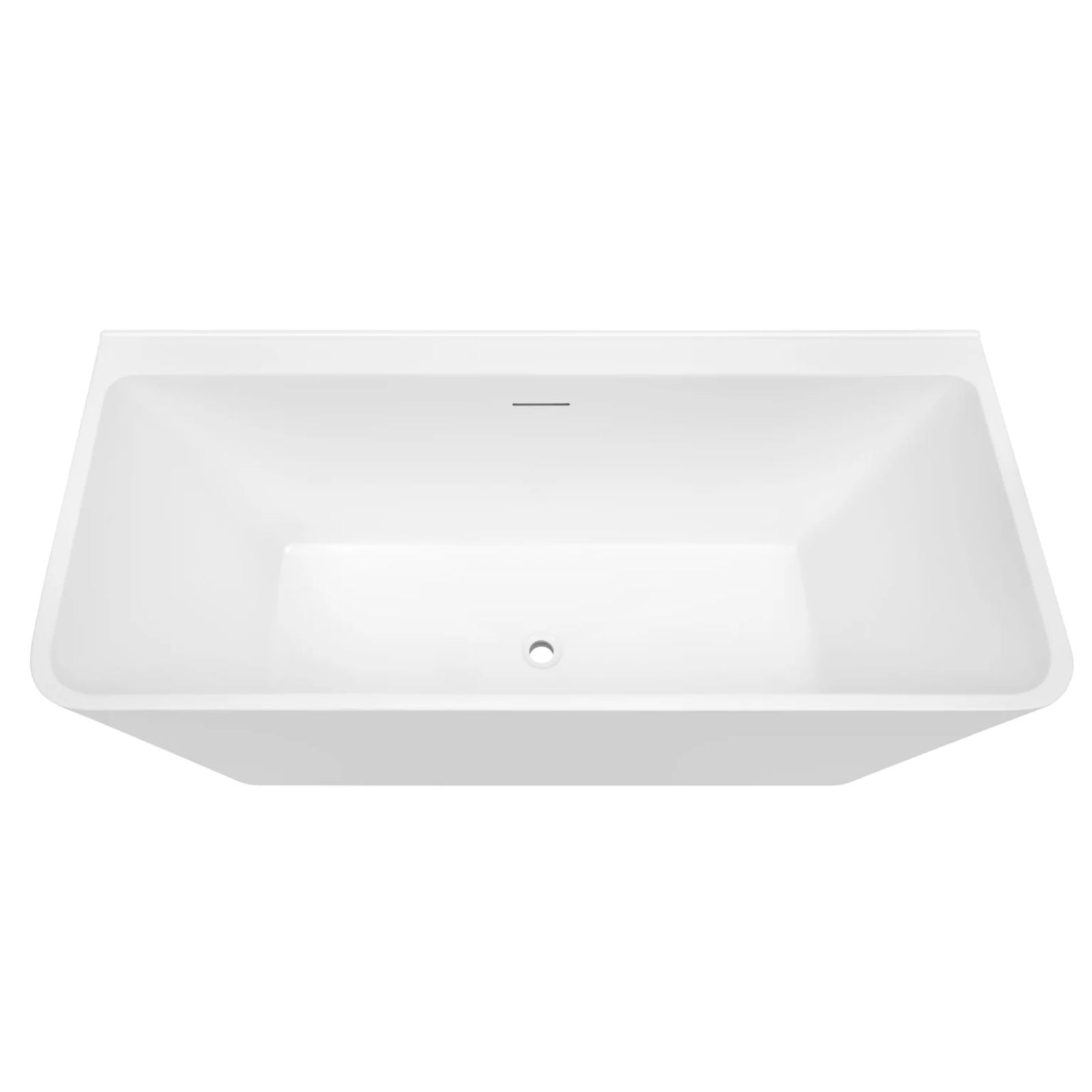 Top 2 Decina Aria 1500 Back-To-Wall Freestanding Bath with Integrated Overflow AR1500WIO - The Blue Space