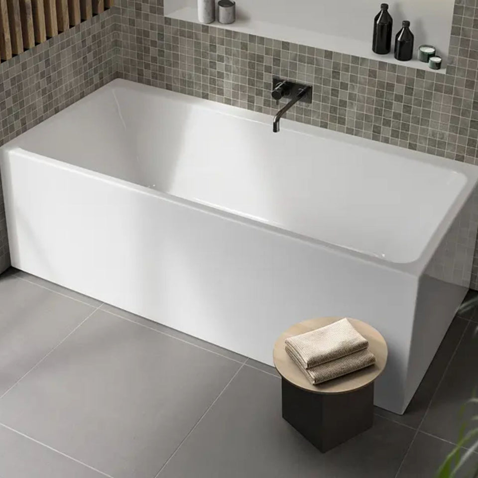 Decina Bianco Back-to-Wall / Corner Freestanding Bath 1500mm