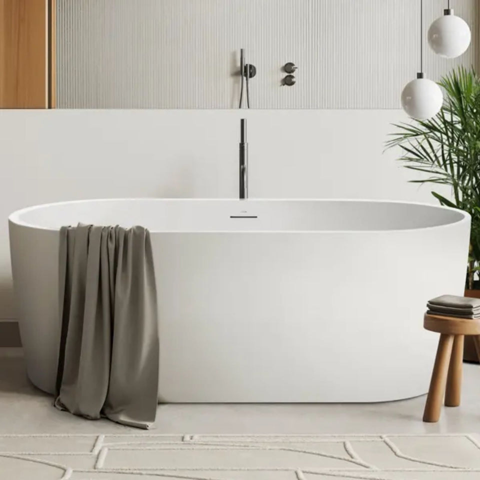 Decina Elisi 1700 Freestanding Bath with Integrated Overflow