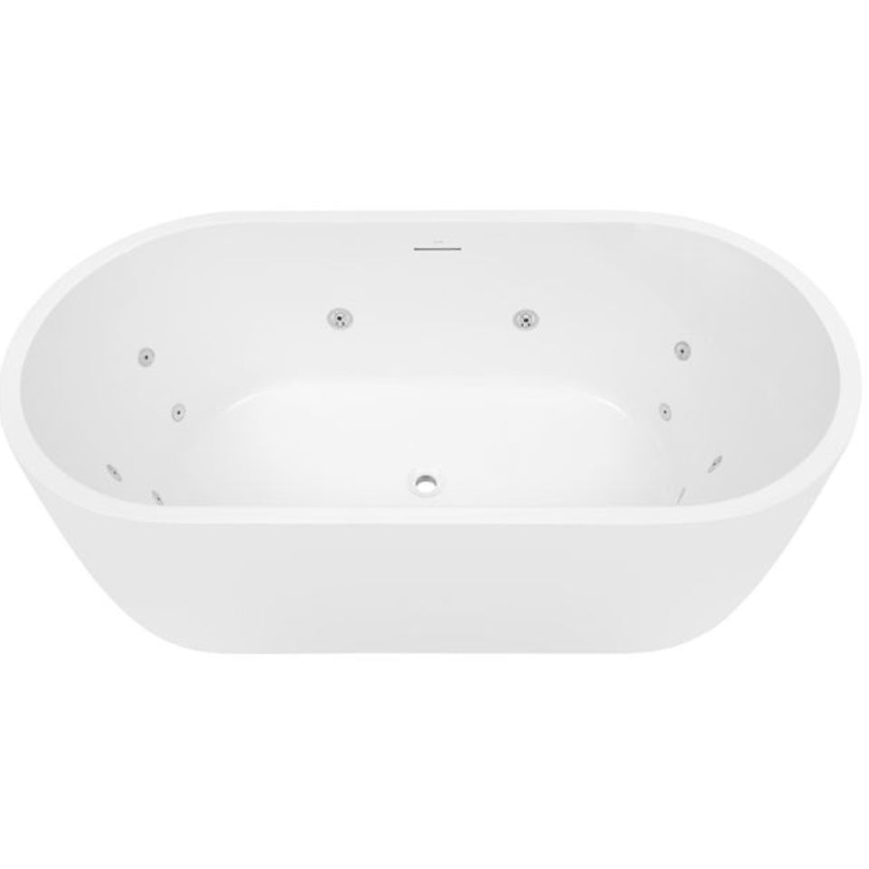 Decina Elisi Freestanding Contour Spa Bath 1700mm