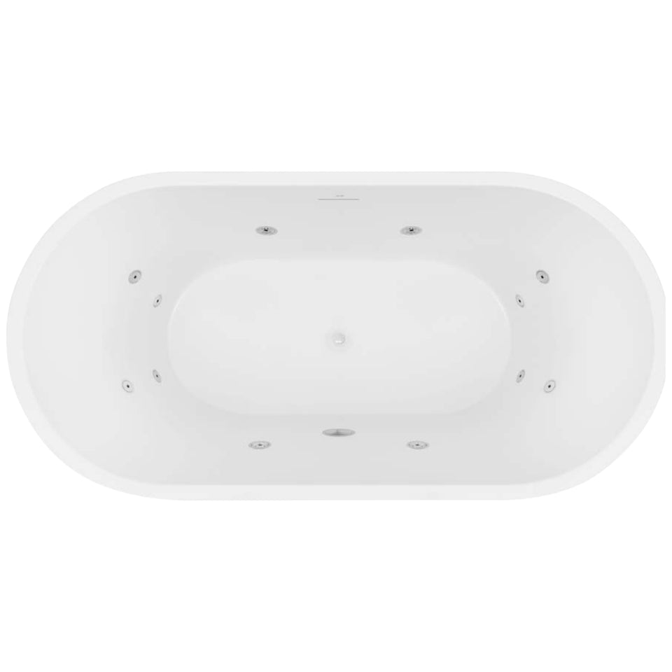 Decina Elisi Freestanding Contour Spa Bath 1700mm