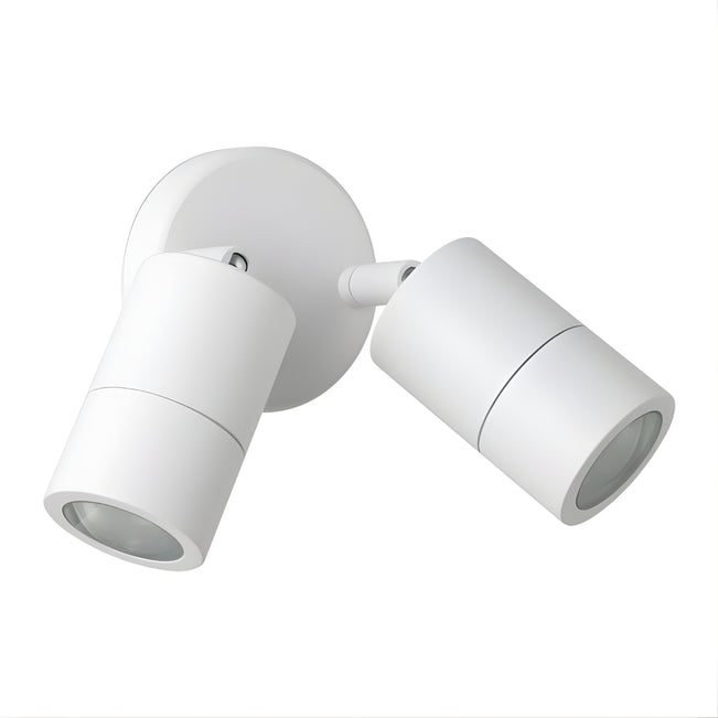 Eglo Fremantle 2 Light Adjustable Outdoor Wall Light White	 206151 - The Blue Space