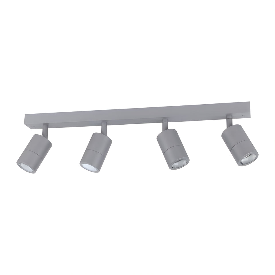 Eglo Fremantle 4 Light Adjustable Outdoor Ceiling Light Silver Grey