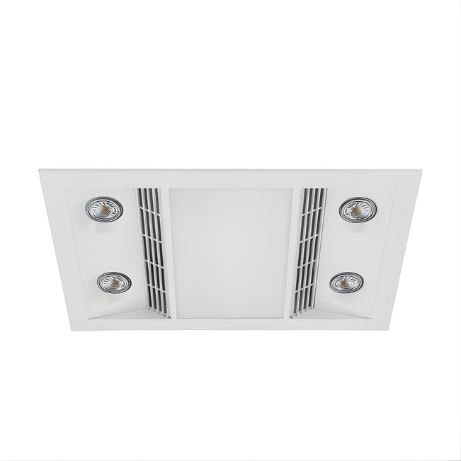 Eglo Inferno 4 Bathroom Heater Exhaust Fan Light 204158 - The Blue Space
