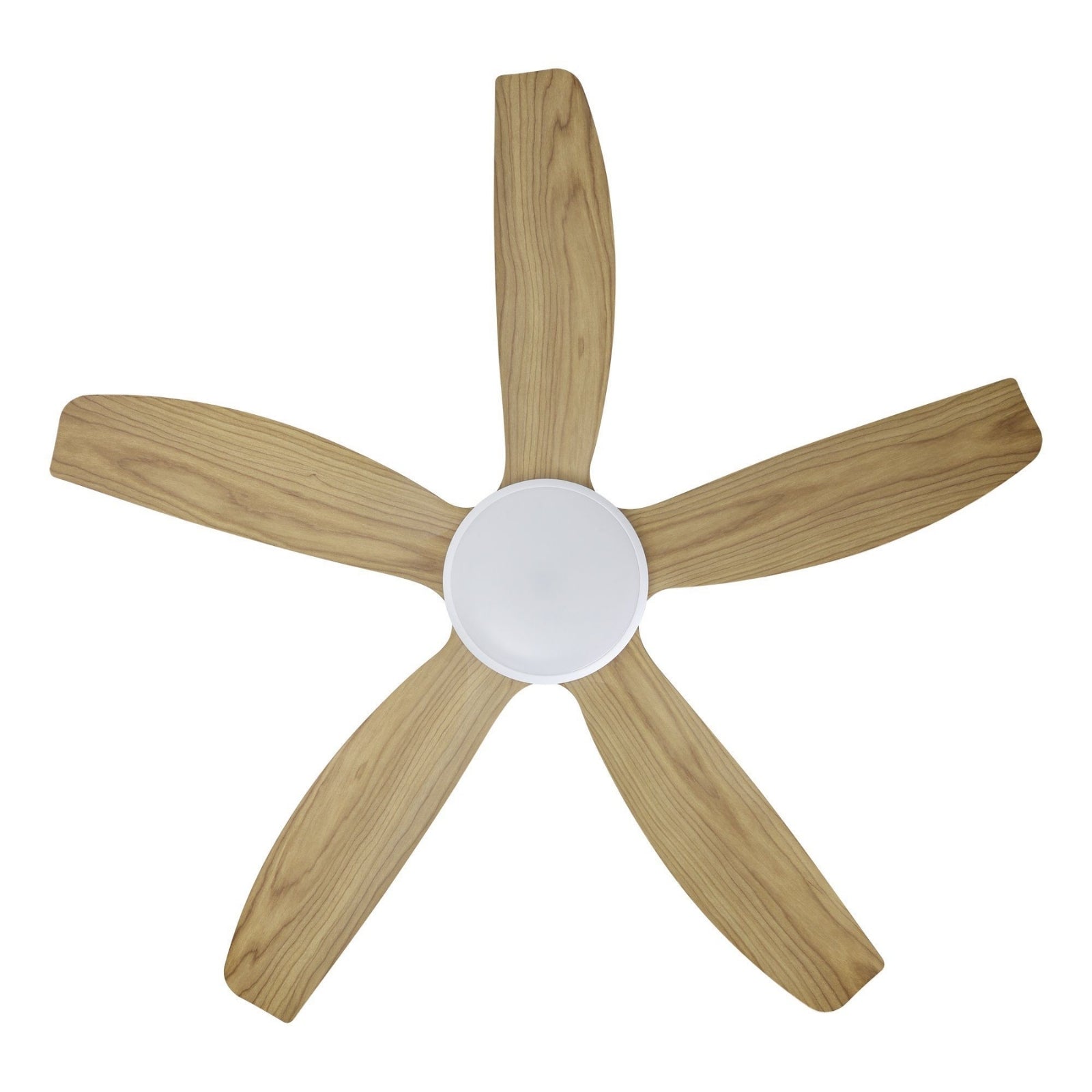 Blades Eglo Miami 48 DC Ceiling Fan with LED Light White/Blackbutt 20796616 - The Blue Space