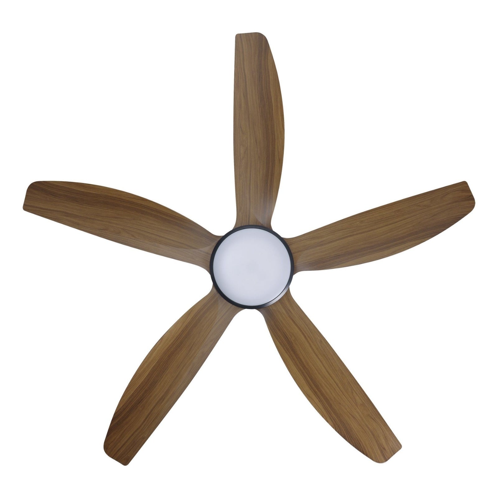 Blades Eglo Miami 52 DC Ceiling Fan with LED Light Black/Teak  20796707 - The Blue Space