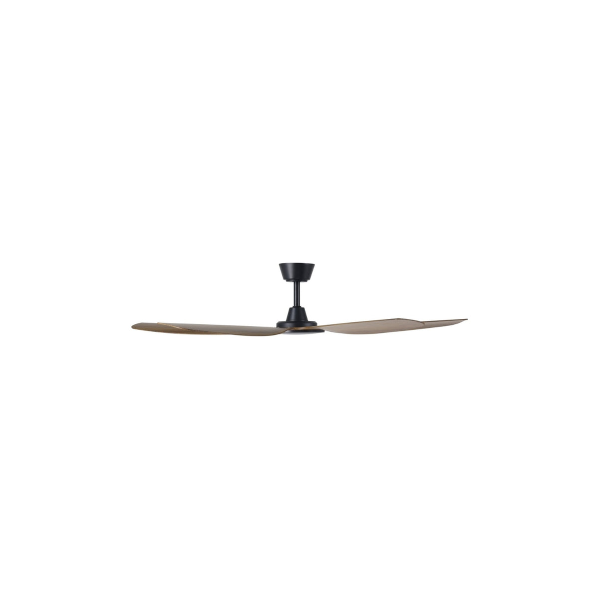 Side View Eglo Miami 60 DC Ceiling Fan Black/Teak  20796507 - The Blue Space