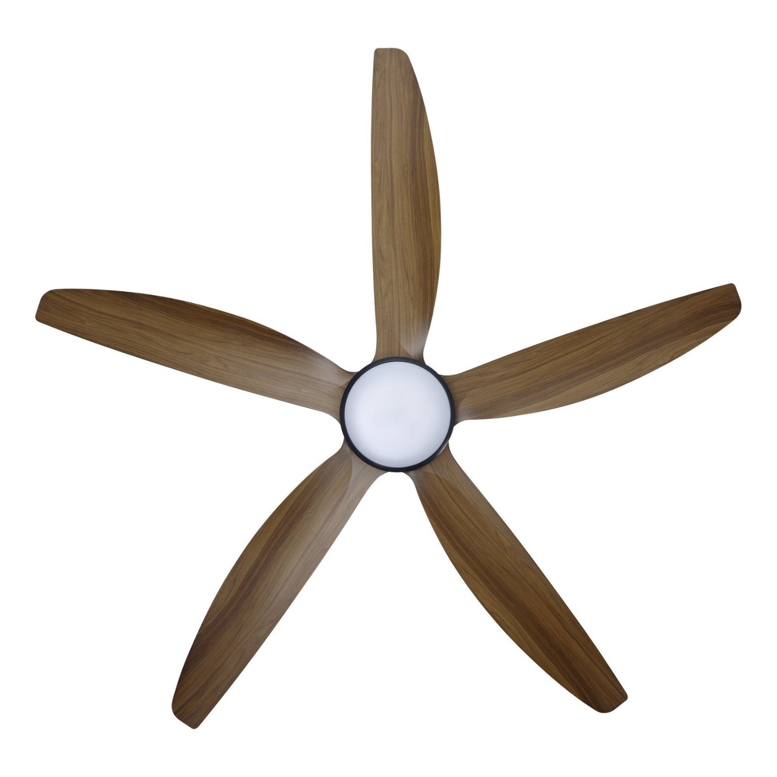 Blades Eglo Miami 60 DC Ceiling Fan with LED Light Black/Teak  20796807 - The Blue Space