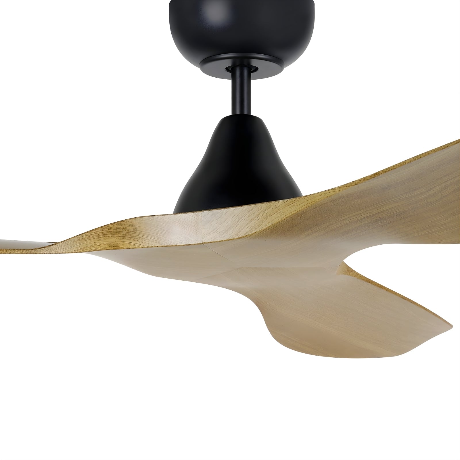 Details Eglo Surf 40 DC Ceiling Fan Burmese Teak/Black  20789217 - The Blue Space