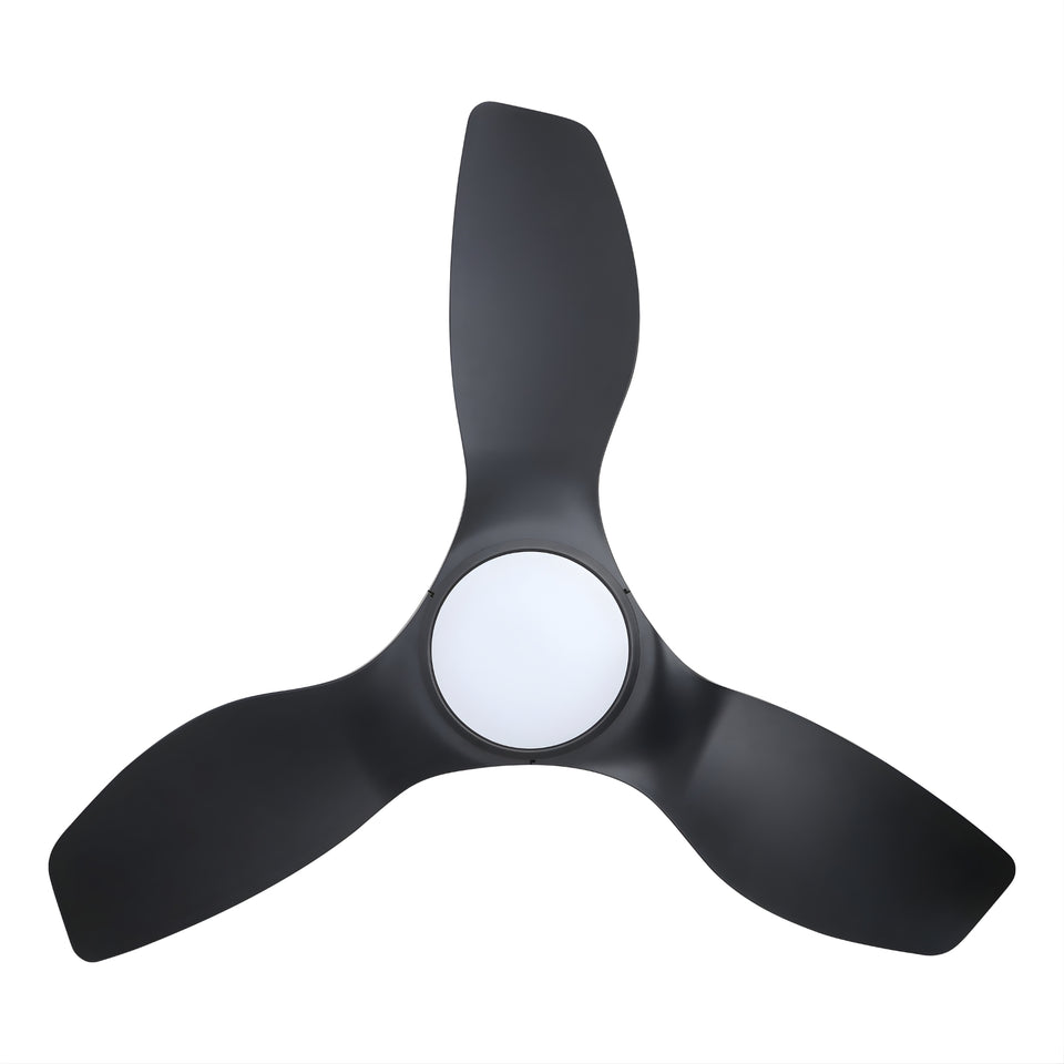 Eglo Surf 40 DC Ceiling Fan with LED Light Black