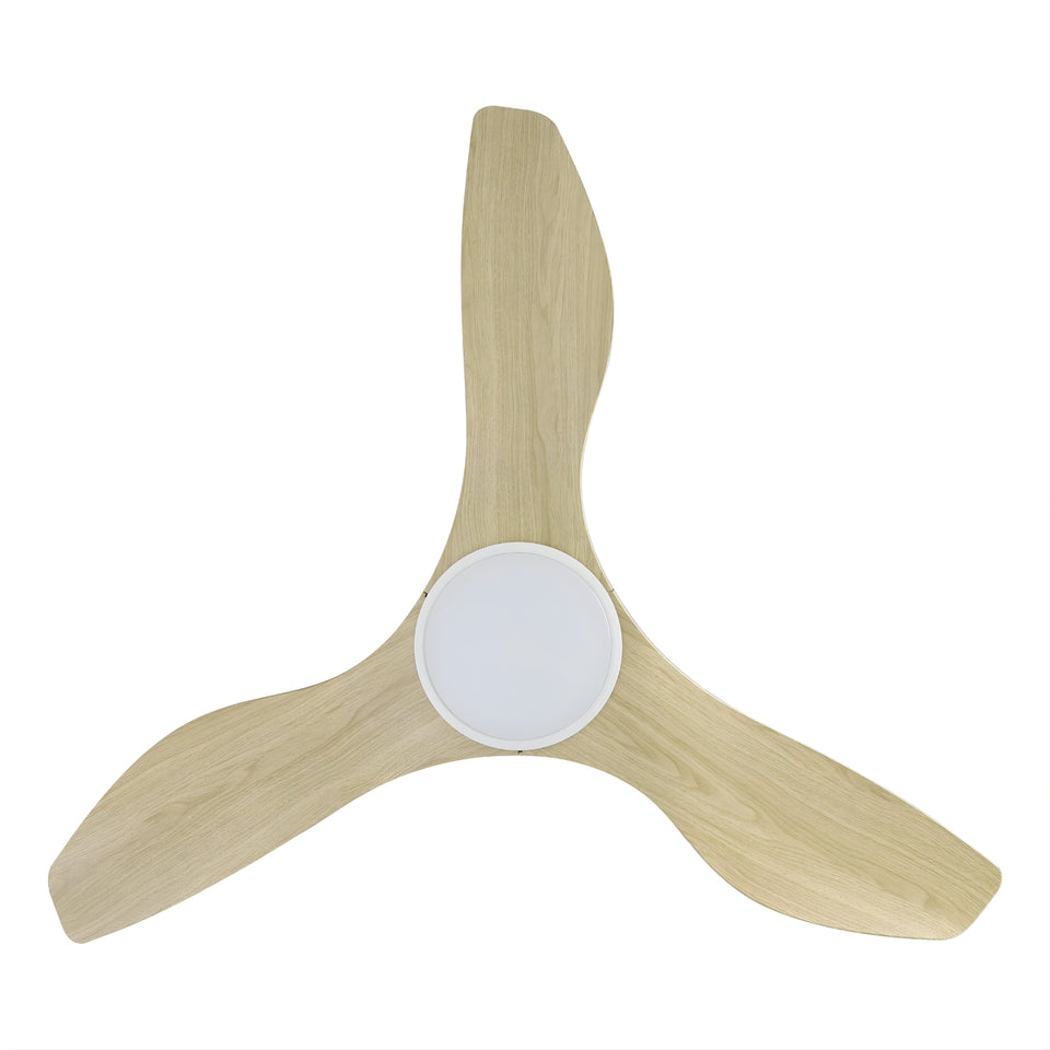 Eglo Surf 40 DC Ceiling Fan with LED Light Oak/White