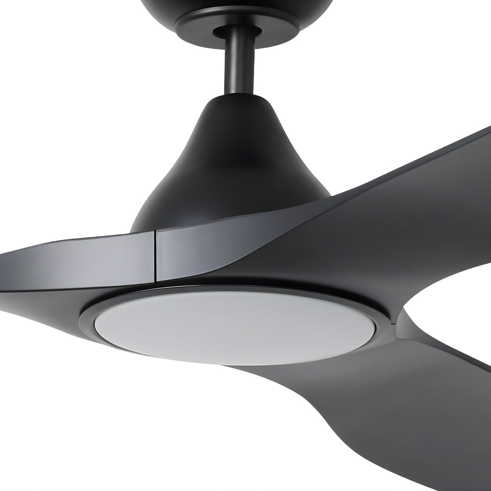 Eglo Surf 72 DC Ceiling Fan with LED Light Black