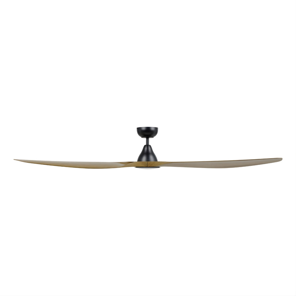 Eglo Surf 72 DC Ceiling Fan with LED Light Burmese Teak/Black