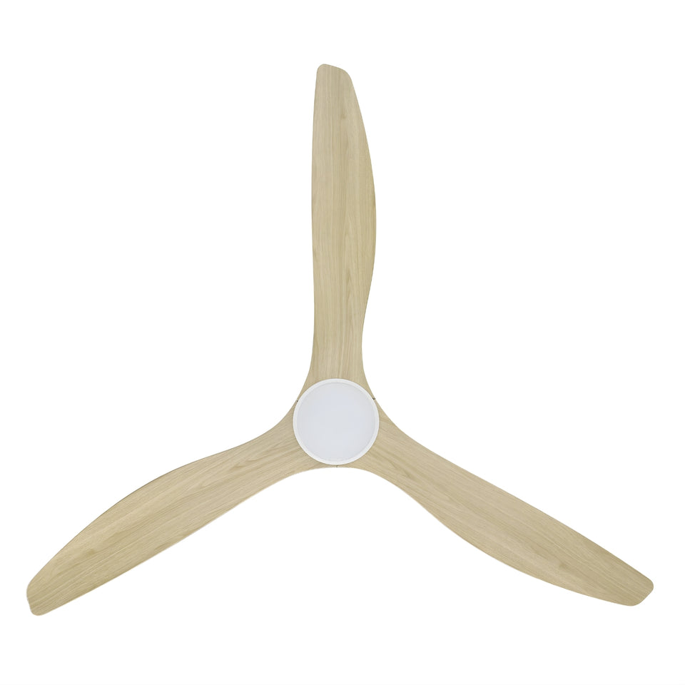 Eglo Surf 72 DC Ceiling Fan with LED Light Oak/White