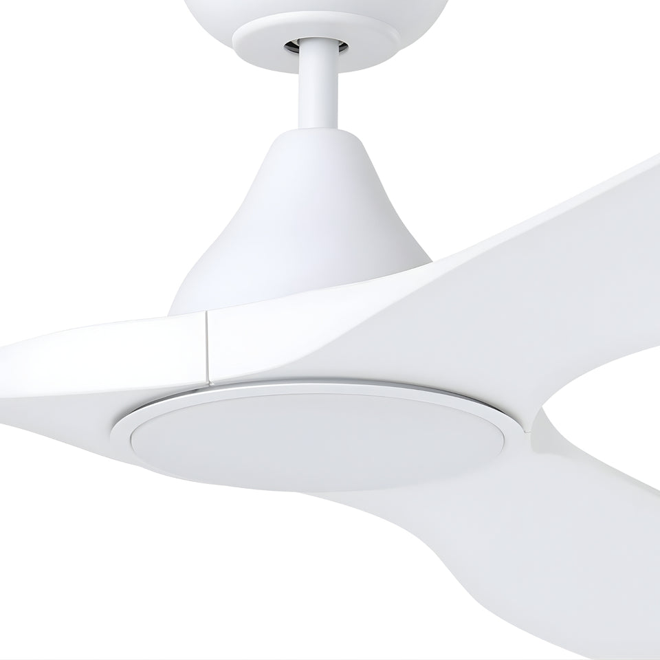 Eglo Surf 72 DC Ceiling Fan with LED Light White