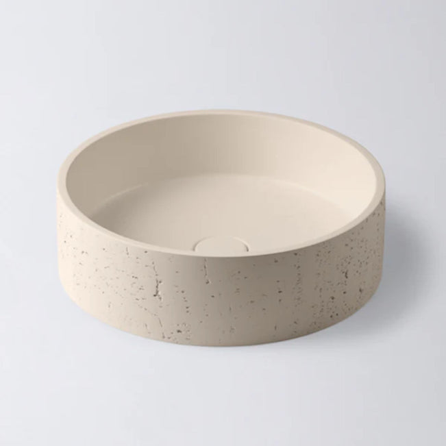 Eight Quarters Concrete Natural Circle Oat EQCN1-O - The Blue Space