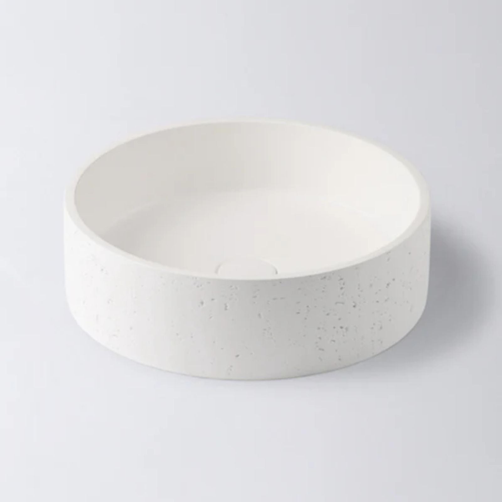 Eight Quarters Concrete Natural Circle White EQCN1-W - The Blue Space