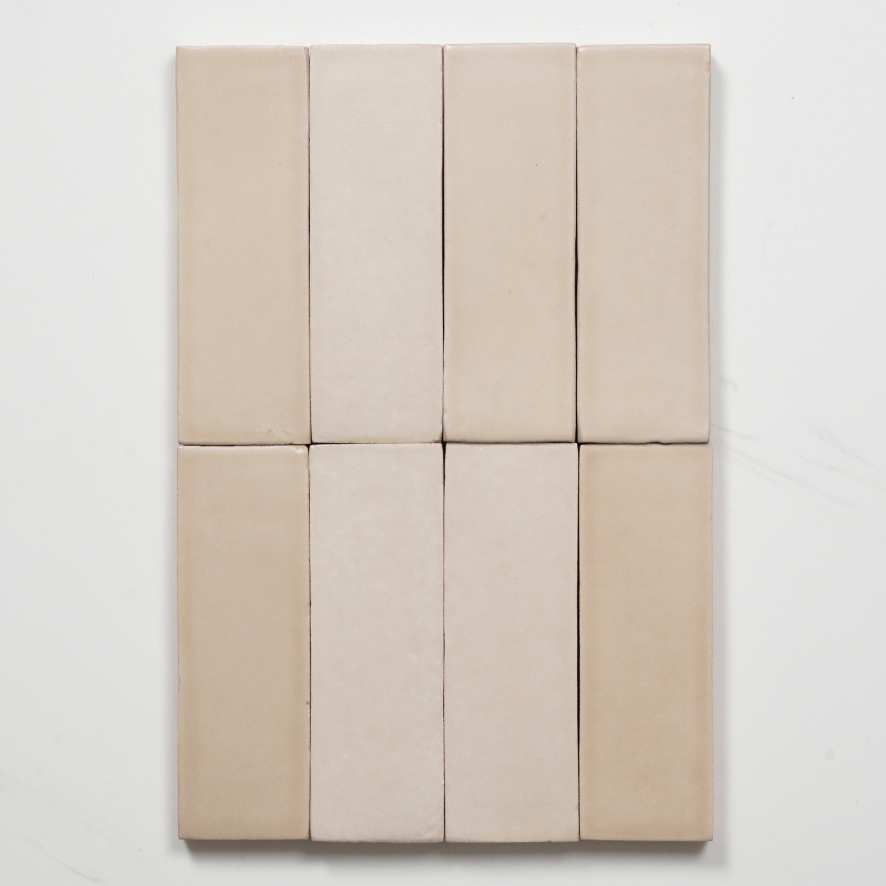 Faces Evelyn Off-White Handmade Bejmat Satin Tile 100 x 50mm BYREA2 - The Blue Space
