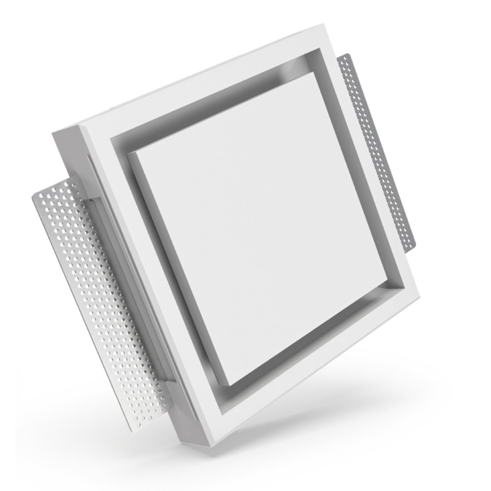 Fanco Designer 125mm Square Bathroom Ventilation Kit White EKEVSQTT125 - The Blue Space