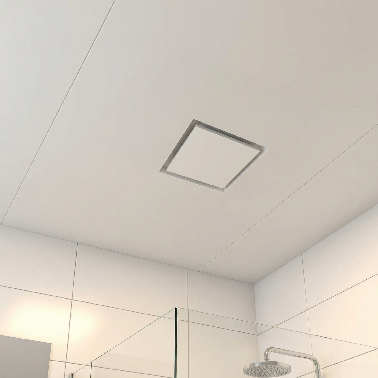 Lifestyle2 Fanco Designer 125mm Square Bathroom Ventilation Kit White EKEVSQTT125 - The Blue Space