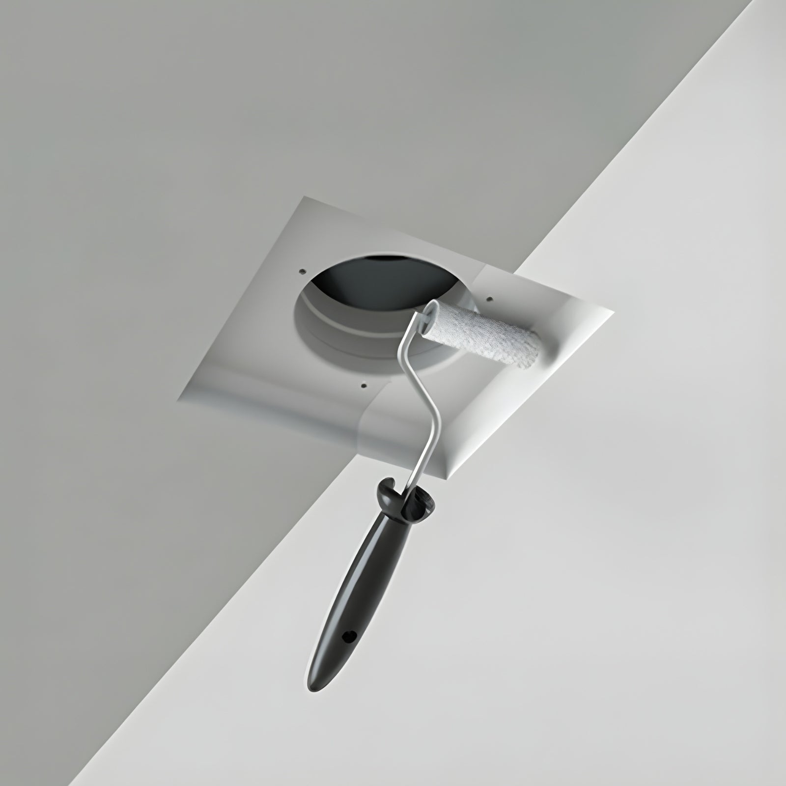Painting Fanco Designer 125mm Square Bathroom Ventilation Kit White EKEVSQTT125 - The Blue Space