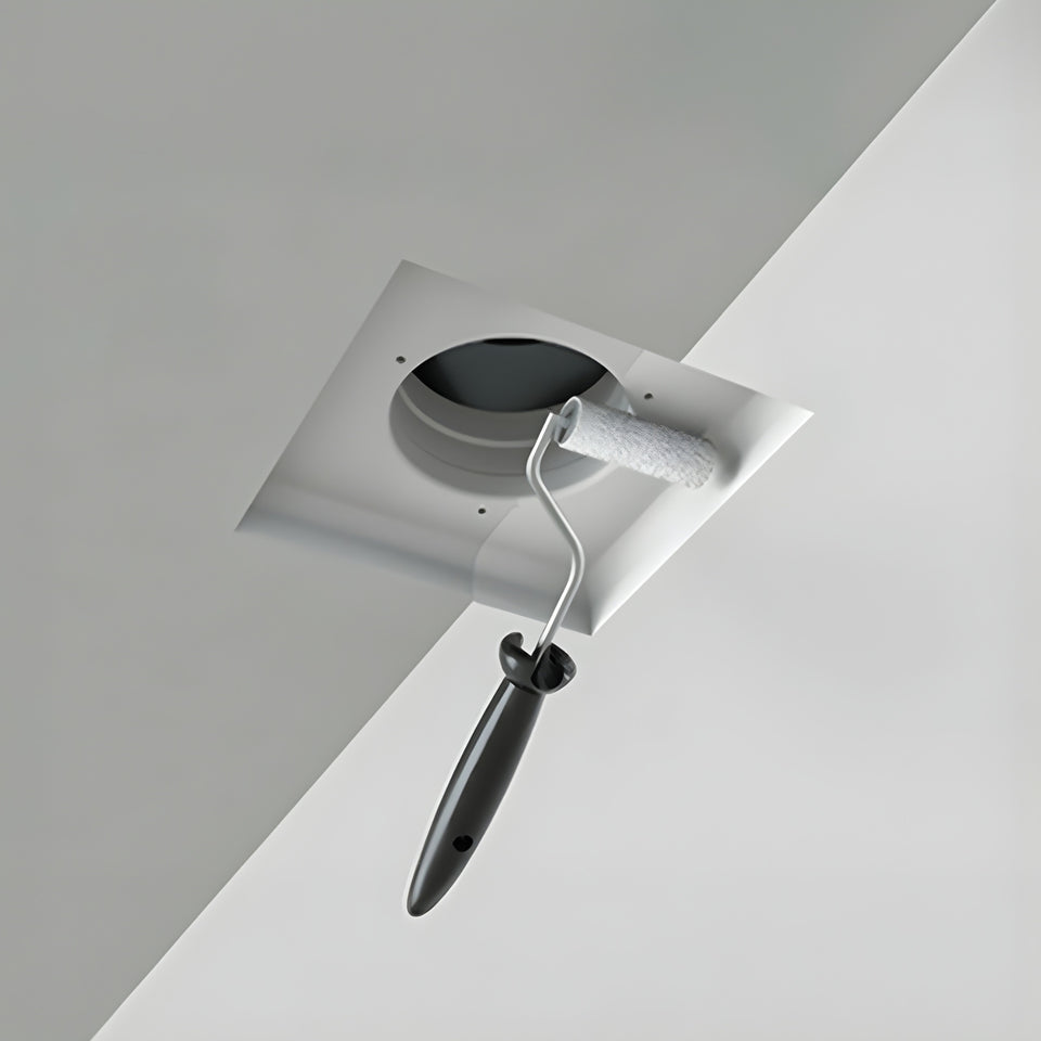 Fanco Designer 125mm Square Bathroom Ventilation Kit White