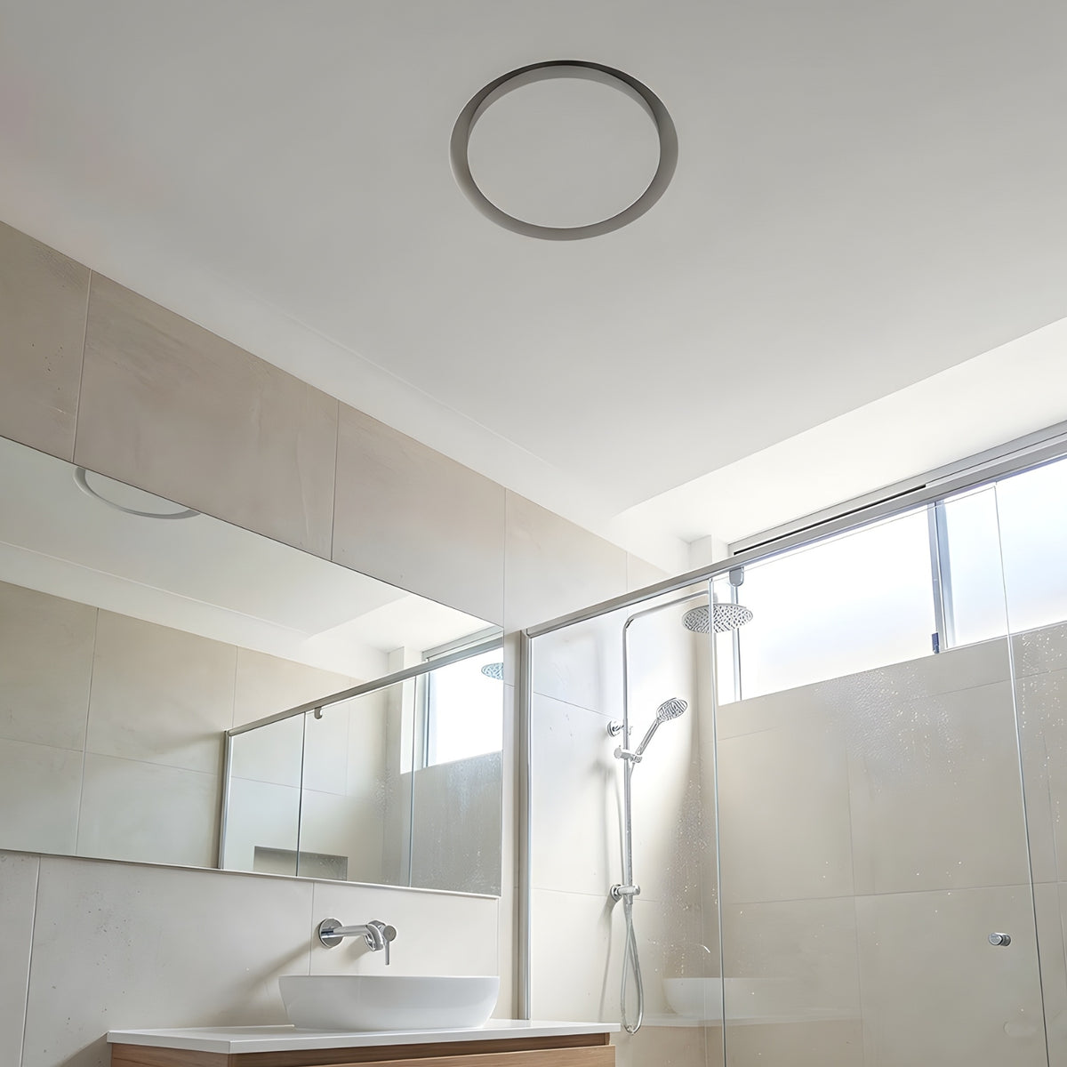Lifestyle1 Fanco Designer 150mm Round Bathroom Ventilation Kit White EKEVROTT150 - The Blue Space
