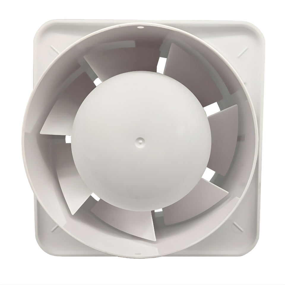 Fanco Dynamic Wall/Ceiling 100mm Duct Square Exhaust Fan Matte White