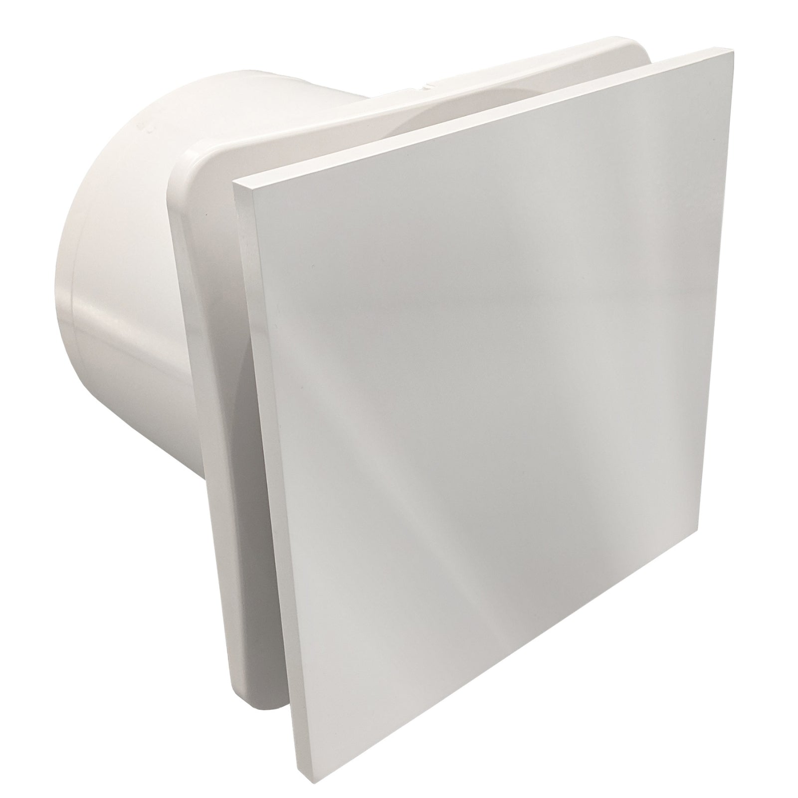 Fanco Dynamic 125mm Duct Square Exhaust Fan Gloss White W-EMVUDY12-GWH - The Blue Space