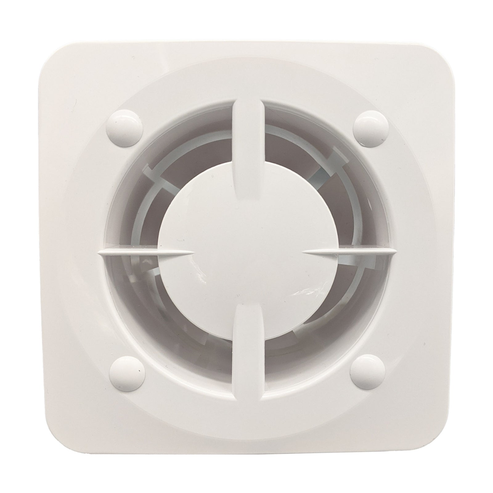Close Fanco Dynamic 125mm Duct Square Exhaust Fan Gloss White W-EMVUDY12-GWH - The Blue Space